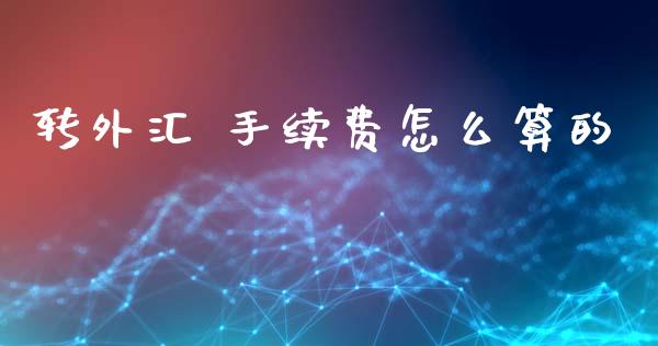 转外汇 手续费怎么算的_https://m.lcpcjs.com_期货交易时间_第1张