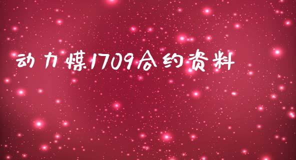 动力煤1709合约资料_https://m.lcpcjs.com_期货交易时间_第1张