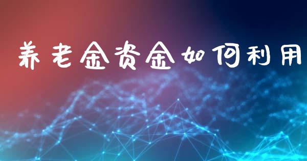 养老金资金如何利用_https://m.lcpcjs.com_恒指期货保证金_第1张