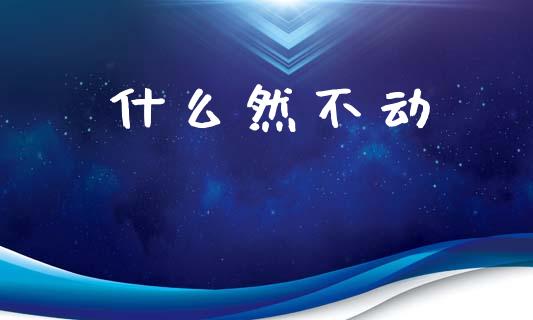 什么然不动_https://m.lcpcjs.com_期货交易_第1张