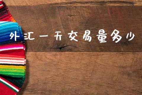 外汇一天交易量多少_https://m.lcpcjs.com_白银期货保证金_第1张