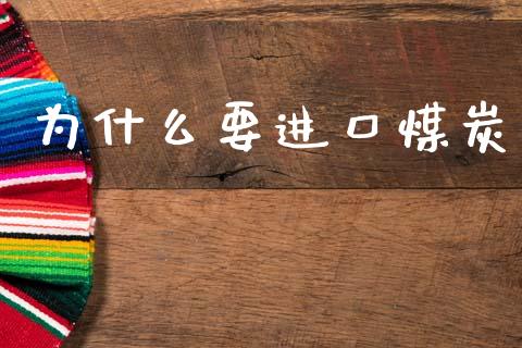 为什么要进口煤炭_https://m.lcpcjs.com_期货交易时间_第1张
