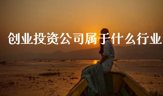 创业投资公司属于什么行业_https://m.lcpcjs.com_期货交易时间_第1张