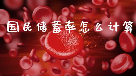 国民储蓄率怎么计算_https://m.lcpcjs.com_期货交易_第1张