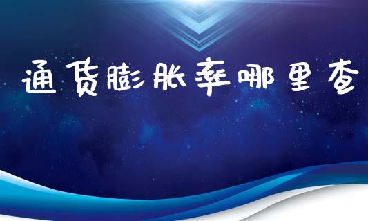 通货膨胀率哪里查_https://m.lcpcjs.com_期货交易_第1张