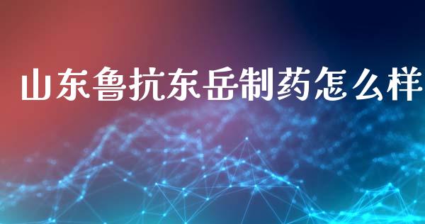山东鲁抗东岳制药怎么样_https://m.lcpcjs.com_恒指期货保证金_第1张