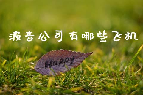 波音公司有哪些飞机_https://m.lcpcjs.com_期货交易_第1张