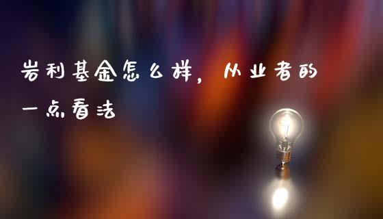 岩利基金怎么样，从业者的一点看法_https://m.lcpcjs.com_白银期货保证金_第1张