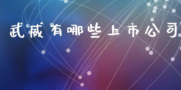 武威有哪些上市公司_https://m.lcpcjs.com_期货交易时间_第1张