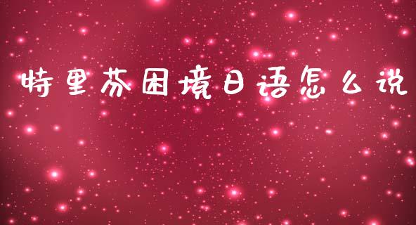 特里芬困境日语怎么说_https://m.lcpcjs.com_期货交易时间_第1张