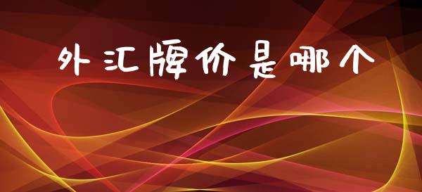 外汇牌价是哪个_https://m.lcpcjs.com_恒指期货保证金_第1张