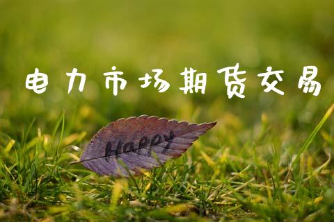 电力市场期货交易_https://m.lcpcjs.com_期货交易_第1张