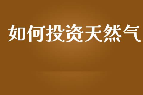 如何投资天然气_https://m.lcpcjs.com_白银期货保证金_第1张