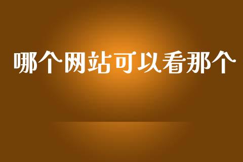 哪个网站可以看那个_https://m.lcpcjs.com_期货交易_第1张