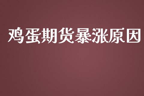 鸡蛋期货暴涨原因_https://m.lcpcjs.com_期货交易_第1张