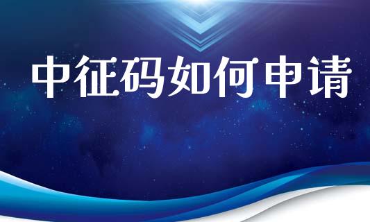 中征码如何申请_https://m.lcpcjs.com_白银期货保证金_第1张