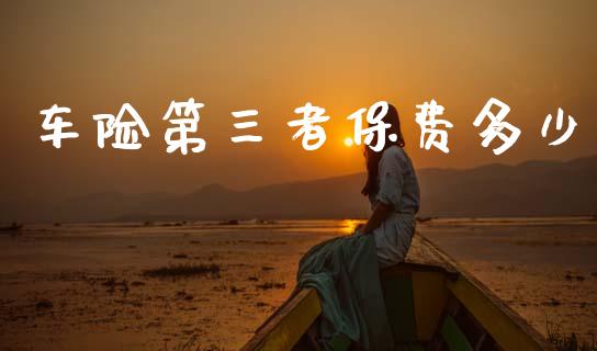车险第三者保费多少_https://m.lcpcjs.com_恒指期货保证金_第1张