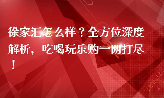 徐家汇怎么样？全方位深度解析，吃喝玩乐购一网打尽！_https://m.lcpcjs.com_期货交易_第1张