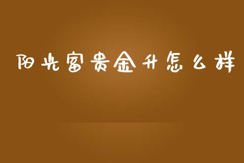 阳光富贵金升怎么样_https://m.lcpcjs.com_白银期货保证金_第1张