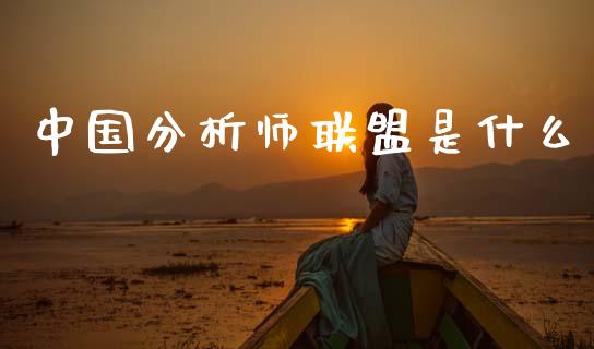 中国分析师联盟是什么_https://m.lcpcjs.com_期货交易时间_第1张