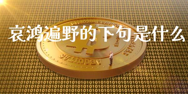 哀鸿遍野的下句是什么_https://m.lcpcjs.com_期货交易_第1张