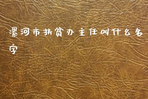 漯河市扶贫办主任叫什么名字_https://m.lcpcjs.com_白银期货保证金_第1张