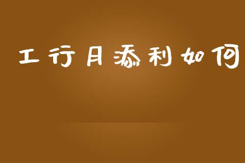 工行月添利如何_https://m.lcpcjs.com_白银期货保证金_第1张