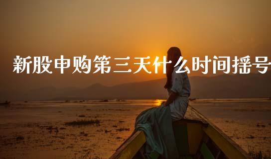新股申购第三天什么时间摇号_https://m.lcpcjs.com_期货交易时间_第1张